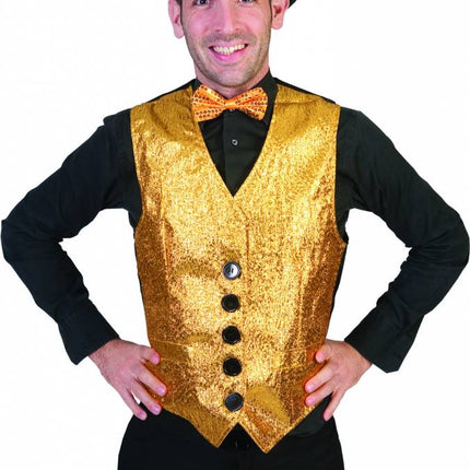 Feestbazaar Gouden gilet Show heren