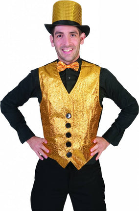 Feestbazaar Gouden gilet Show heren
