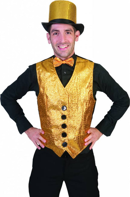Feestbazaar Gouden gilet Show heren