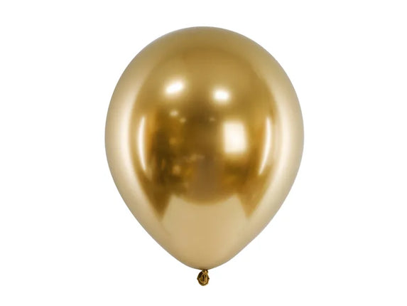 Feestbazaar Gouden Glossy Ballonnen 30cm (50st)