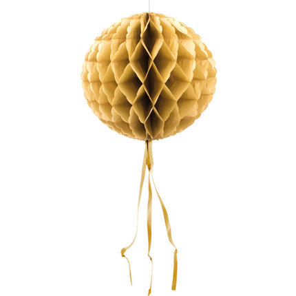 Feestbazaar Gouden Honeycomb Bol - 30 cm