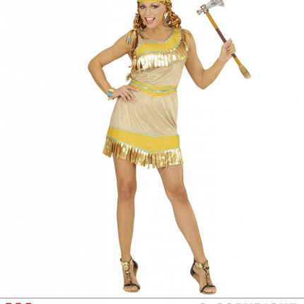 Feestbazaar Gouden Indianenkostuum dames