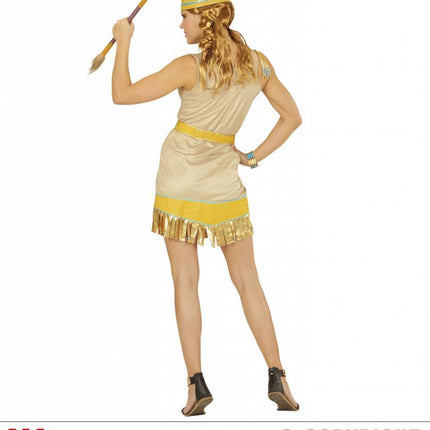 Feestbazaar Gouden Indianenkostuum dames