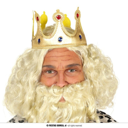 Feestbazaar Gouden Koningskroon volwassen