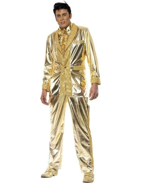 Feestbazaar Gouden Pak Elvis