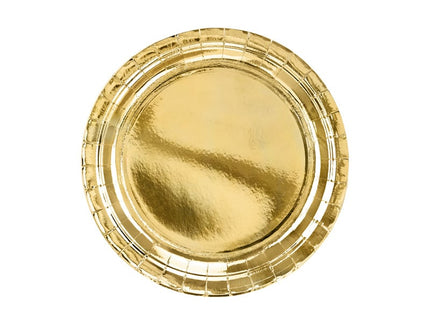 Feestbazaar Gouden Partyborden Metallic 23cm