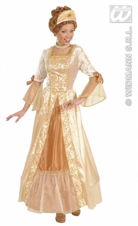 Feestbazaar Gouden prinses kostuum de luxe