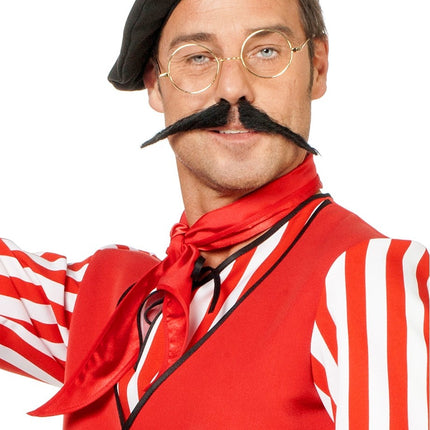 Feestbazaar Gouden ronde bril zonder glazen