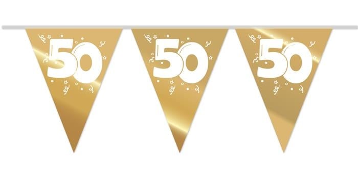 Feestbazaar Gouden Vlaggenlijn 50 Jaar - 10 Meter