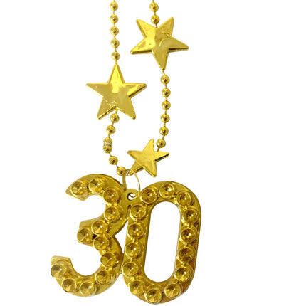 Feestbazaar Goudkleurige Ketting 30 Jaar