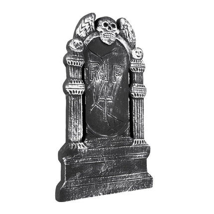 Feestbazaar Grafsteen RIP Flying Skull - 50x30cm