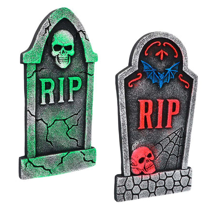 Feestbazaar Grafsteen 'RIP' Neon 41x21cm