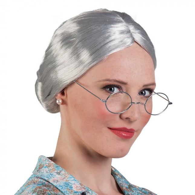 Feestbazaar Granny/Oma pruik