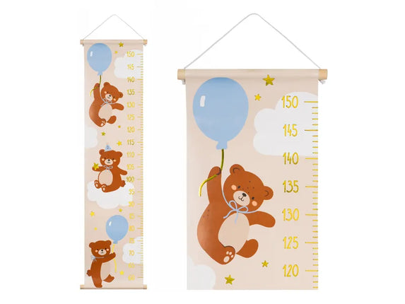 Feestbazaar Groei Meetlat Muur Teddybeer (24x100cm)
