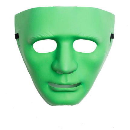 Feestbazaar Groen Masker Anoniem PVC