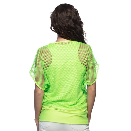 Feestbazaar Groen T-shirt Met Visnet Top