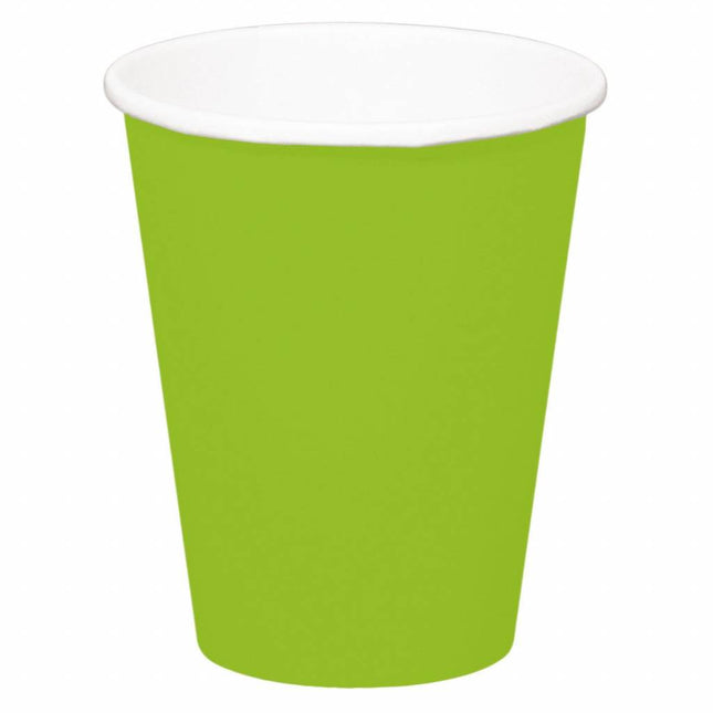 Feestbazaar Groene bekers 350ml - 8 stuks