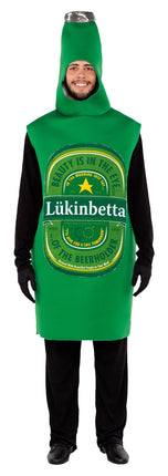 Feestbazaar Groene Bierfles Kostuum Lukinbetta