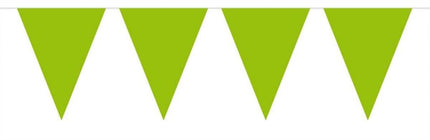 Feestbazaar Groene Mini Vlaggenlijn - 3 meter