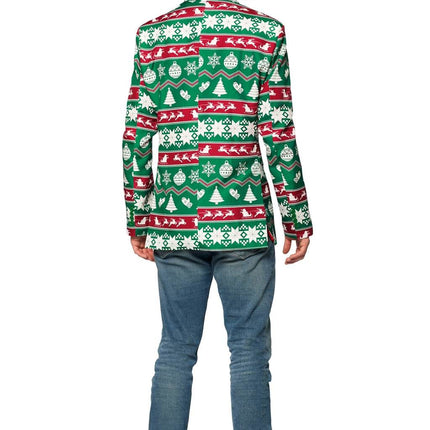 Feestbazaar Groene Noordpool Kerst Colbert Heren