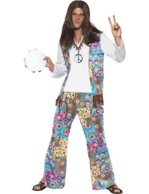 Feestbazaar Groovy Flower Power pak man