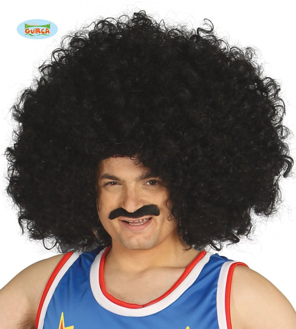 Feestbazaar Grote Afro Pruik Mario Zwart