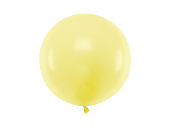 Feestbazaar Grote Ballon 60 cm Pastel Licht Geel