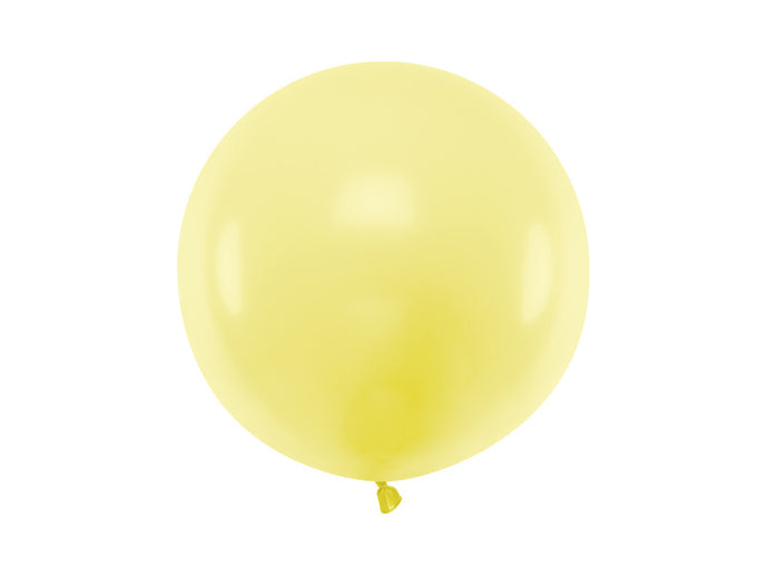 Feestbazaar Grote Ballon 60 cm Pastel Licht Geel