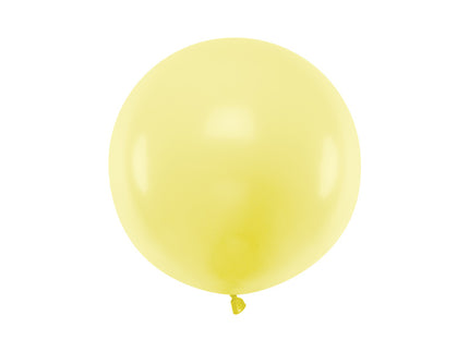 Feestbazaar Grote Ballon 60 cm Pastel Licht Geel