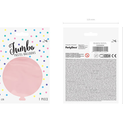 Feestbazaar Grote Ballon 60 cm Pastel Pale Pink