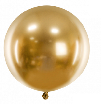 Feestbazaar Grote Glossy Ballon Goud (60cm)