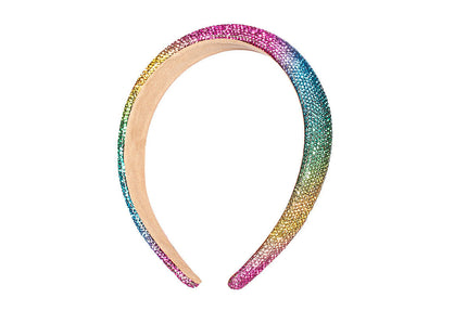 Feestbazaar Haarband Regenboog Strass