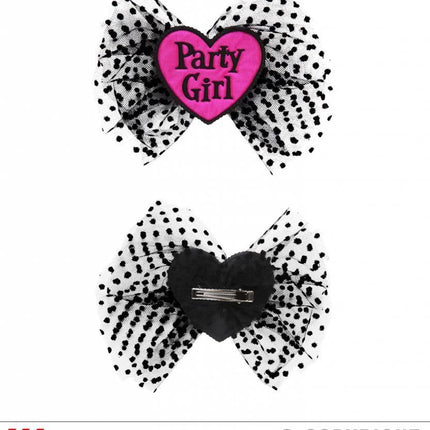 Feestbazaar Haarclip Party Girl zwart