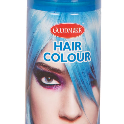 Feestbazaar Haarspray fluor blauw