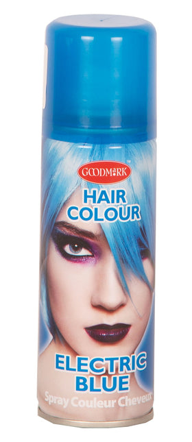 Feestbazaar Haarspray fluor blauw