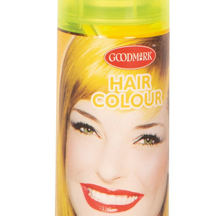 Feestbazaar Haarspray fluor geel