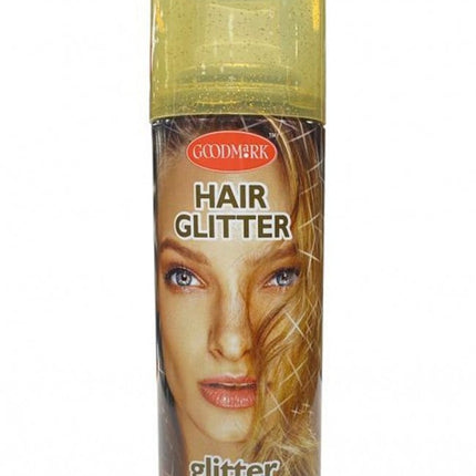 Feestbazaar Haarspray glittergoud 125ml