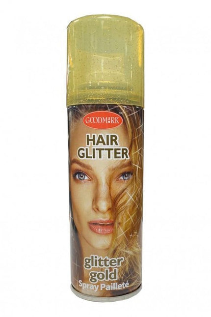 Feestbazaar Haarspray glittergoud 125ml