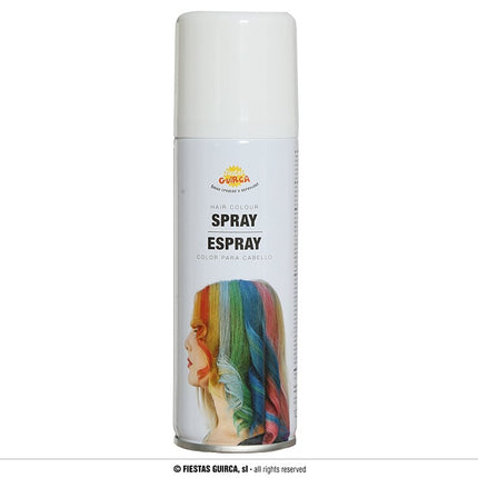 Feestbazaar Haarspray wit 125ml