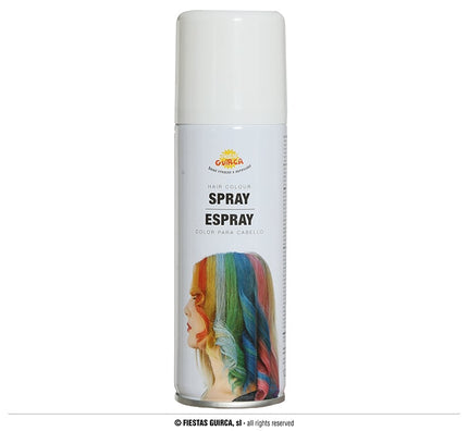 Feestbazaar Haarspray wit 125ml