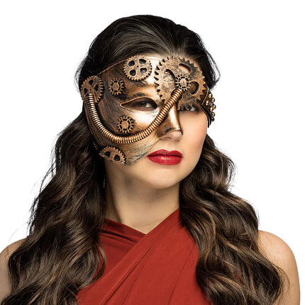 Feestbazaar Halfmasker Operapunk
