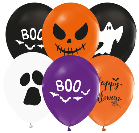 Feestbazaar Halloween Ballonnen Set Boo (8st)