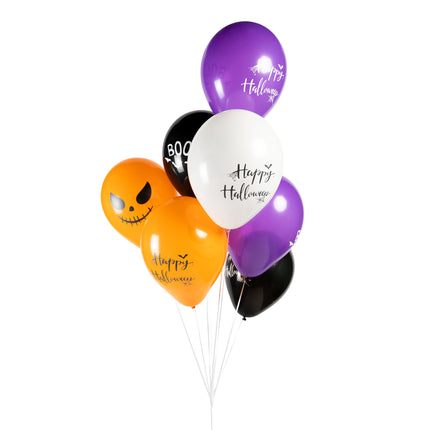 Feestbazaar Halloween Ballonnen Set Boo (8st)