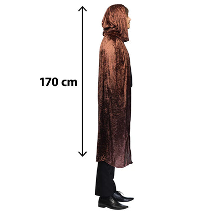 Feestbazaar Halloween Cape Dawn Bruin