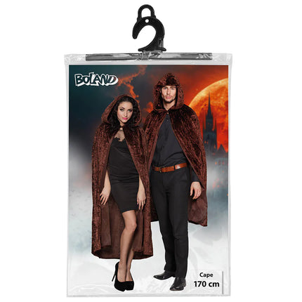 Feestbazaar Halloween Cape Dawn Bruin