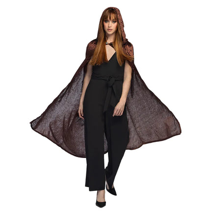Feestbazaar Halloween Cape Dawn Bruin