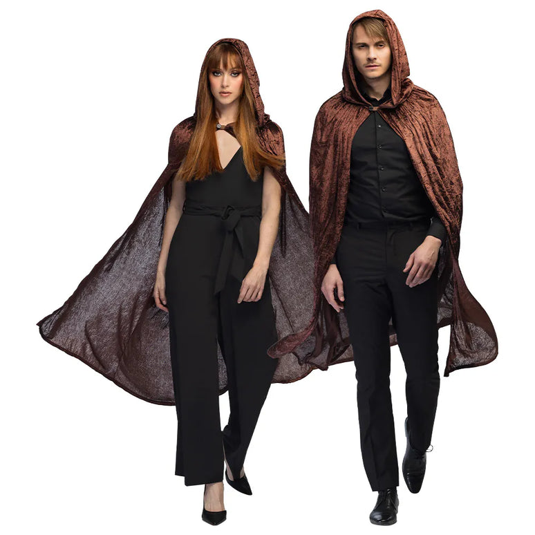 Feestbazaar Halloween Cape Dawn Bruin