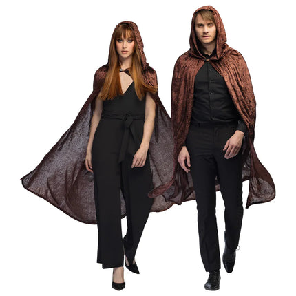 Feestbazaar Halloween Cape Dawn Bruin