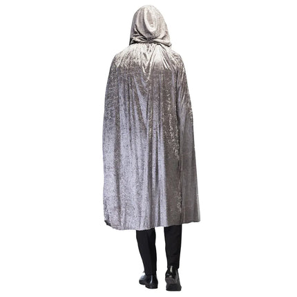 Feestbazaar Halloween Cape Dawn Zilver