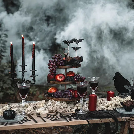 Feestbazaar Halloween Cocktailprikkers Vleermuis 5cm (6st)